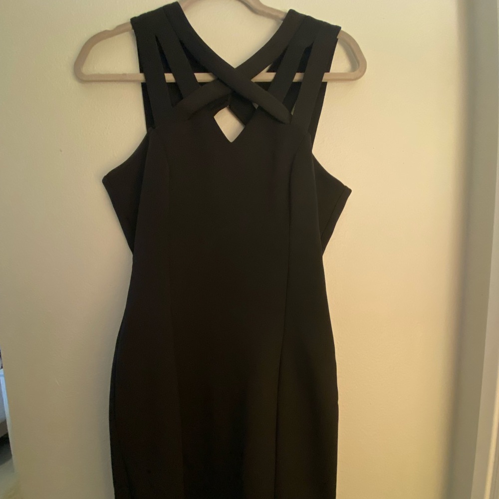 Black mini dress
